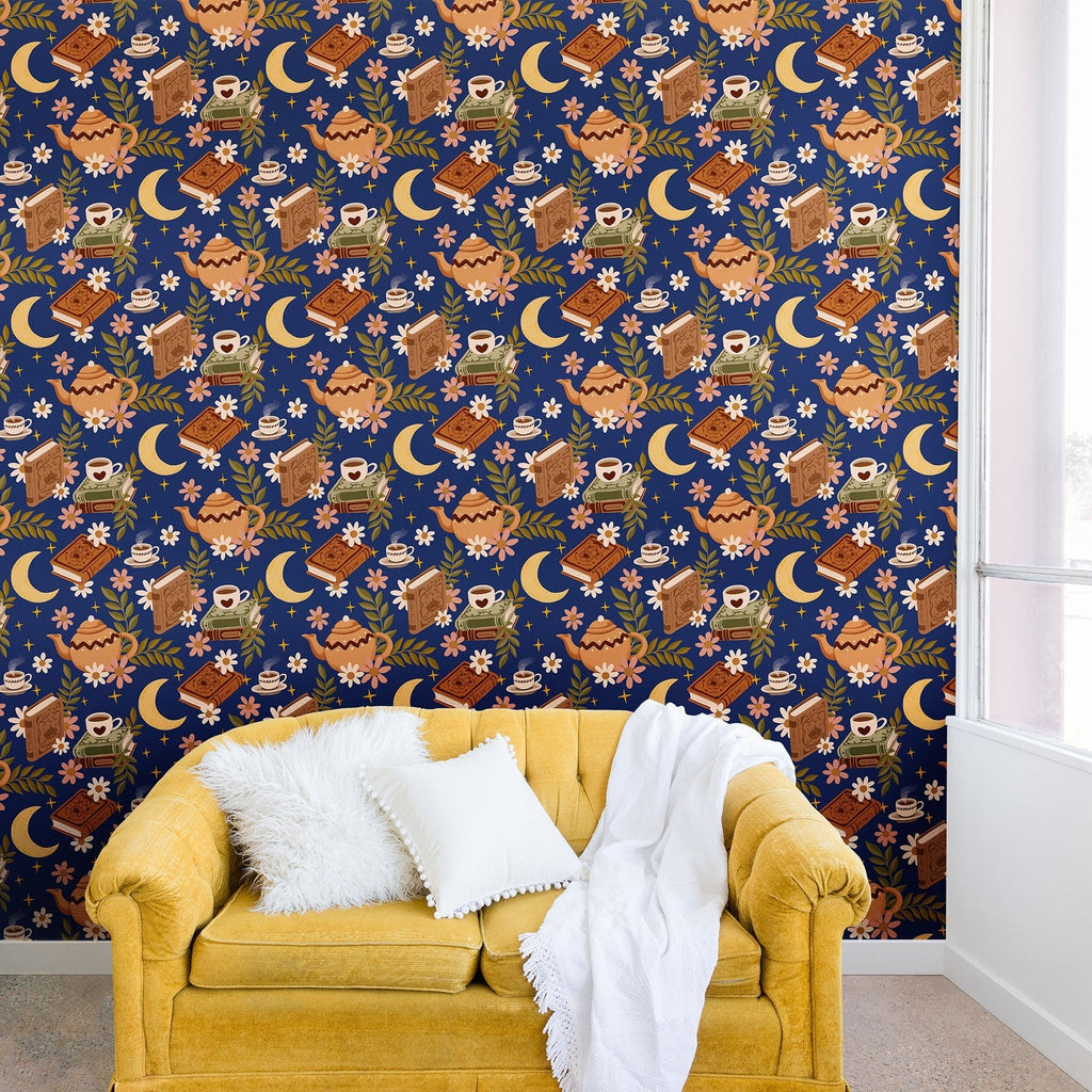 Avenie Moonlit Reading Nook II Wall Mural