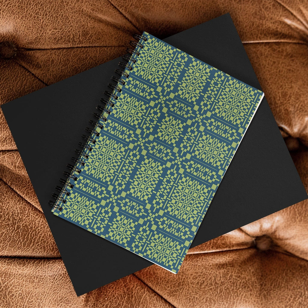 Marta Barragan Camarasa Nostalgic Grid Design Spiral Notebook