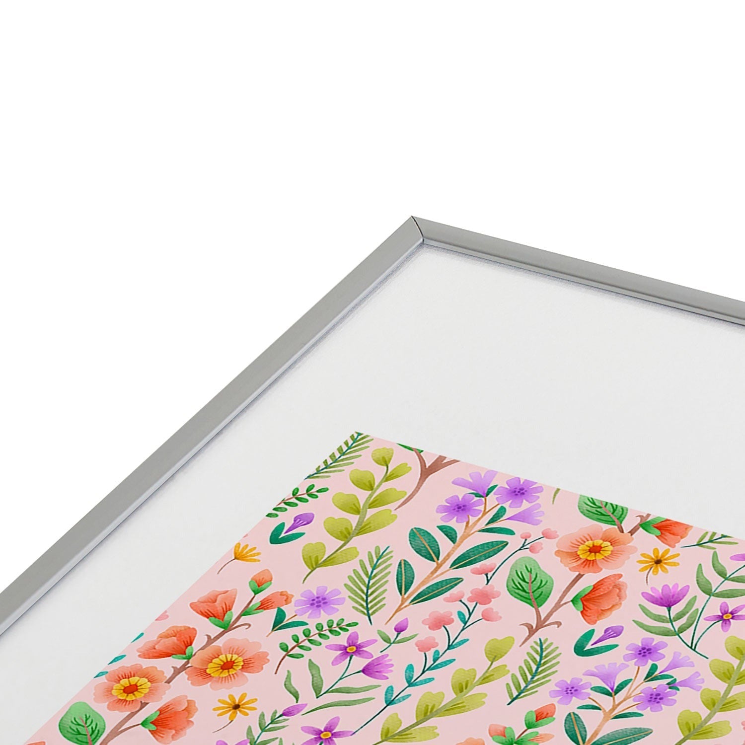 Pimlada Phuapradit Ditsy Spring Floral Metal Framed Art Print