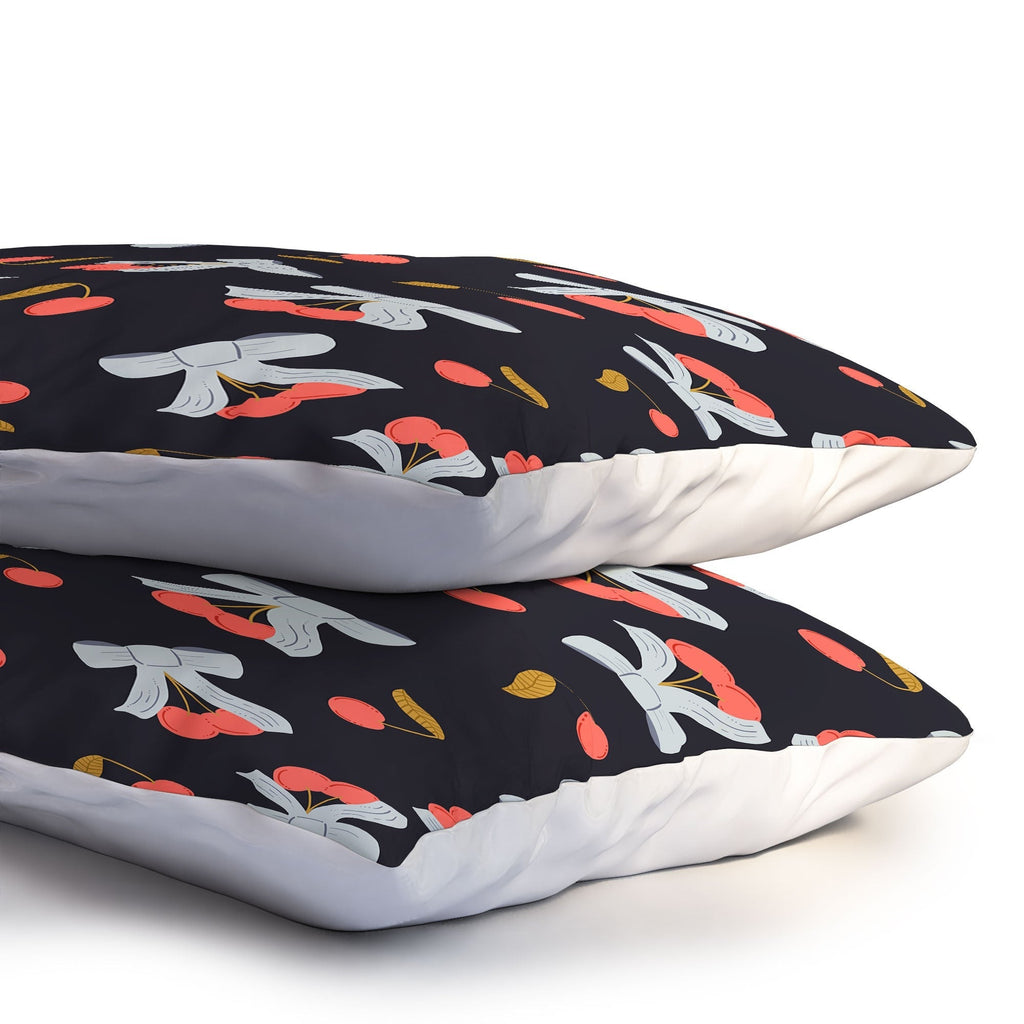 Jennifer Labre Cherries and Bows Pillow Shams