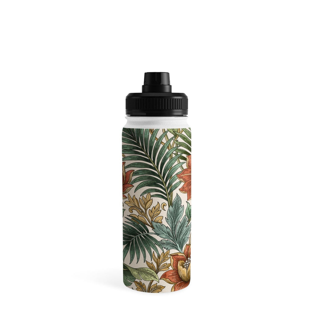 Marta Barragan Camarasa Retro Jungle Garden Water Bottle