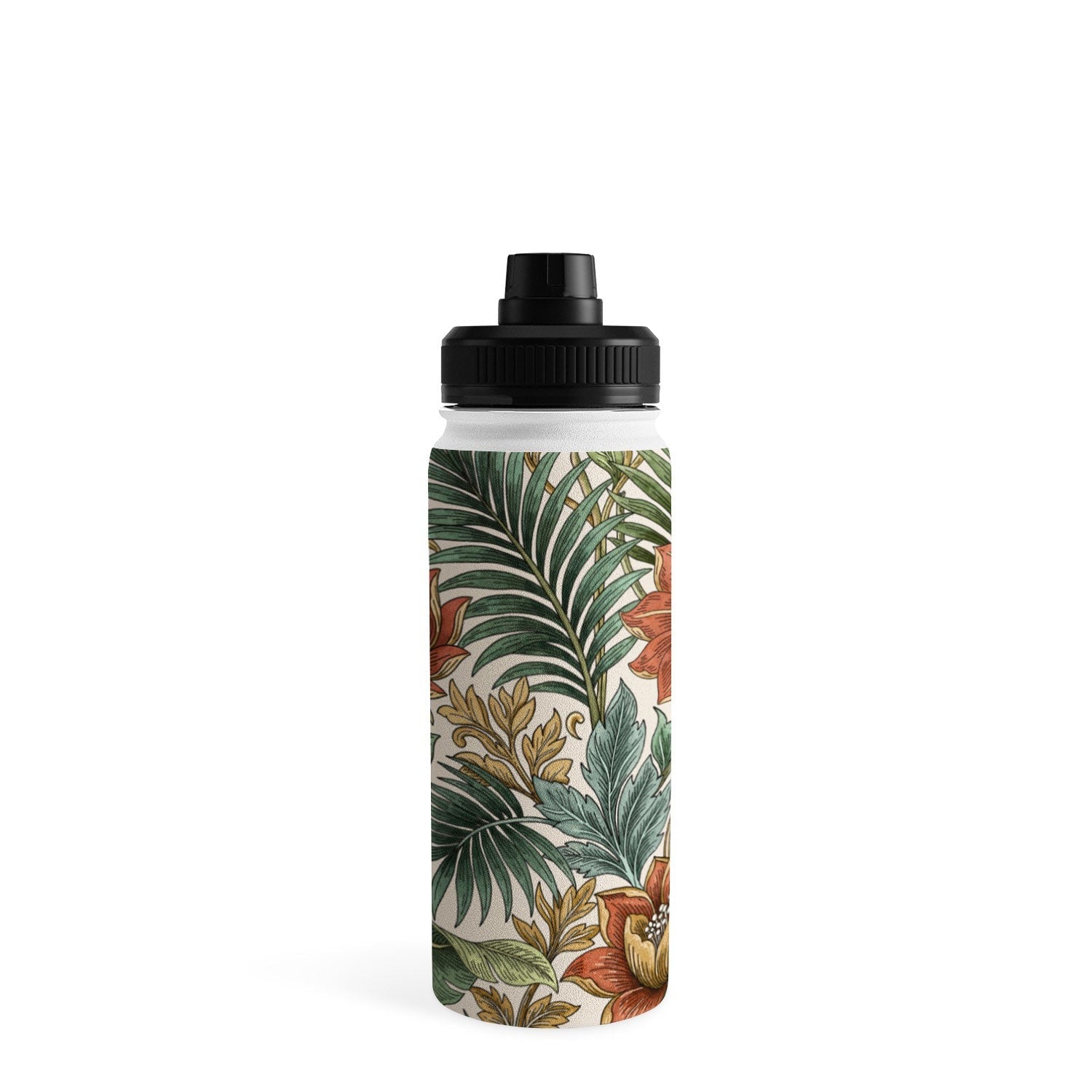 Marta Barragan Camarasa Retro Jungle Garden Water Bottle