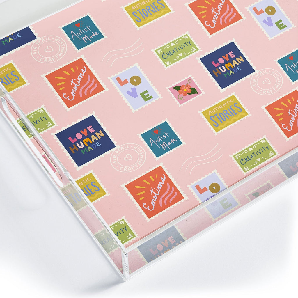 Design by Spark Love Human Made Stamps Acrylic Tray