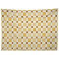 Ninola Design Everyday Artifact Checker Mosaic Tiles Geometry Yellow Tapestry