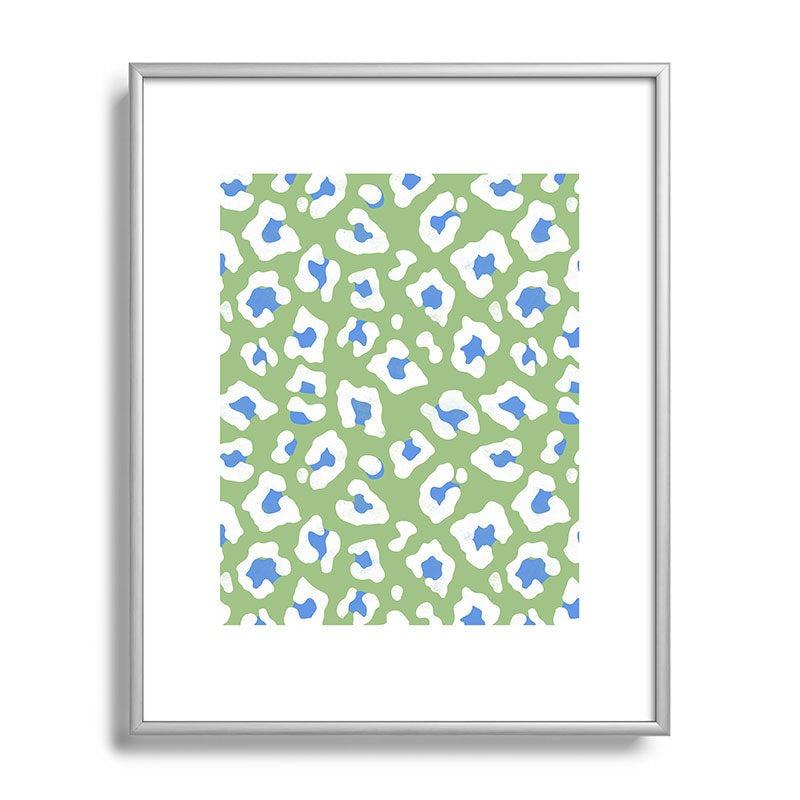Avenie BR Cheetah Print Metal Framed Art Print
