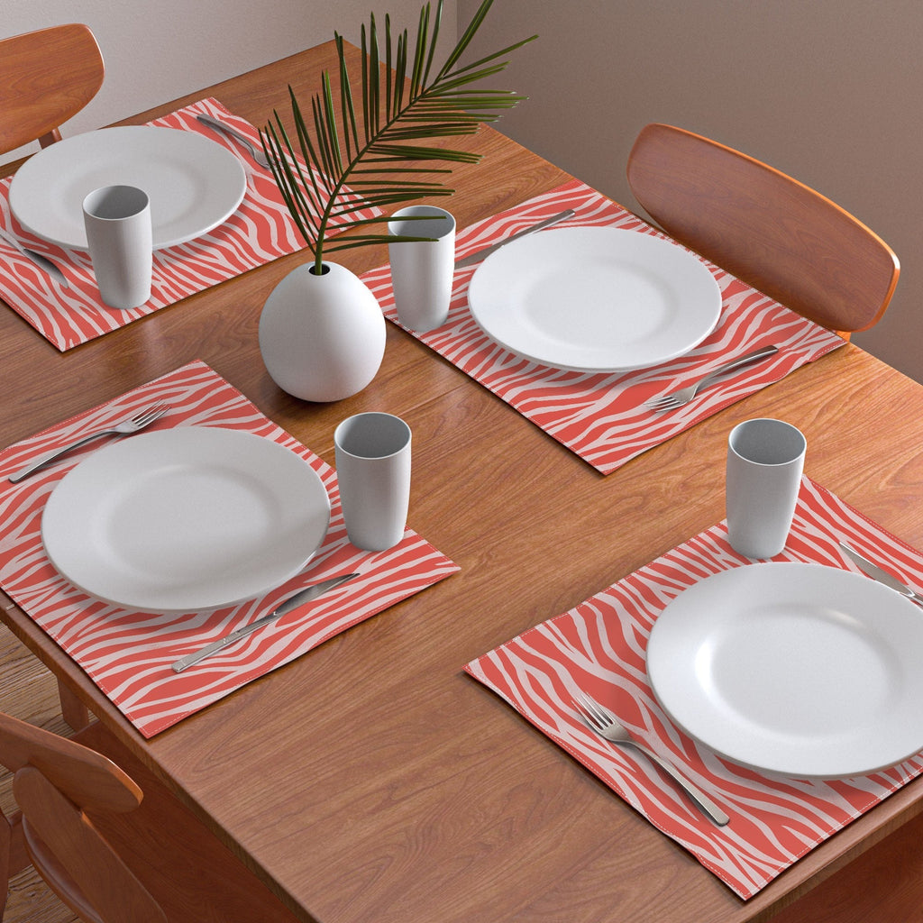 Avenie BR Red Zebra Stripe Placemat
