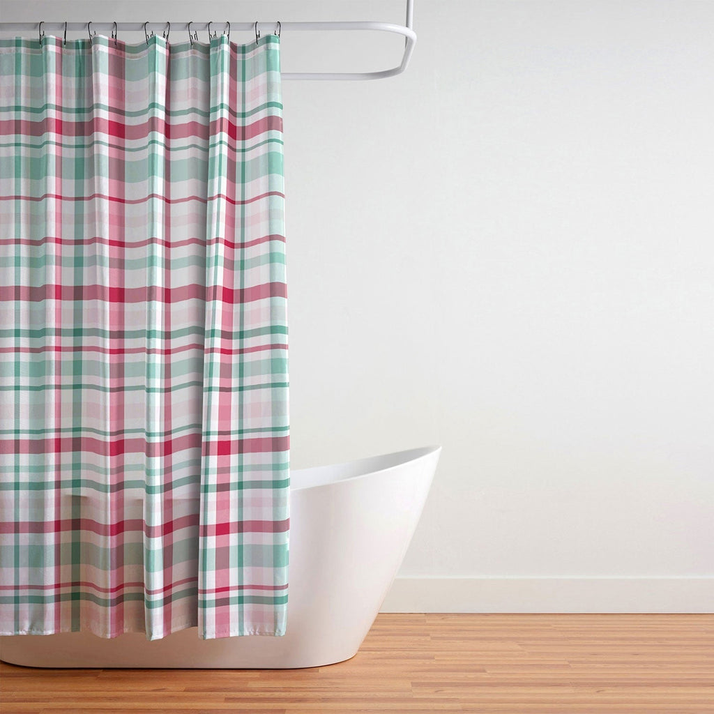Lisa Argyropoulos Merry Vintage Plaid Shower Curtain