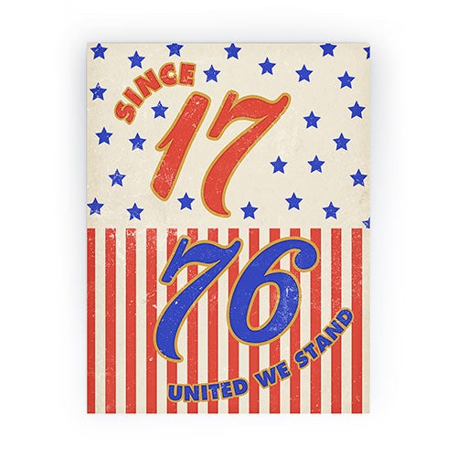 DENY Designs 1776 Stars Mini Art Print