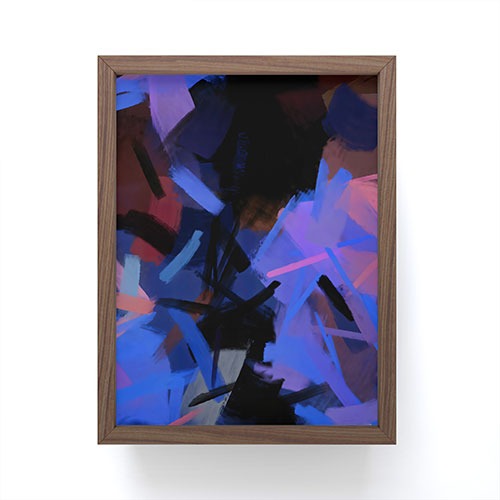 83 Oranges Midnight Sparks Framed Mini Art Print