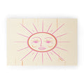 Little Om Celestial Sun cream Welcome Mat