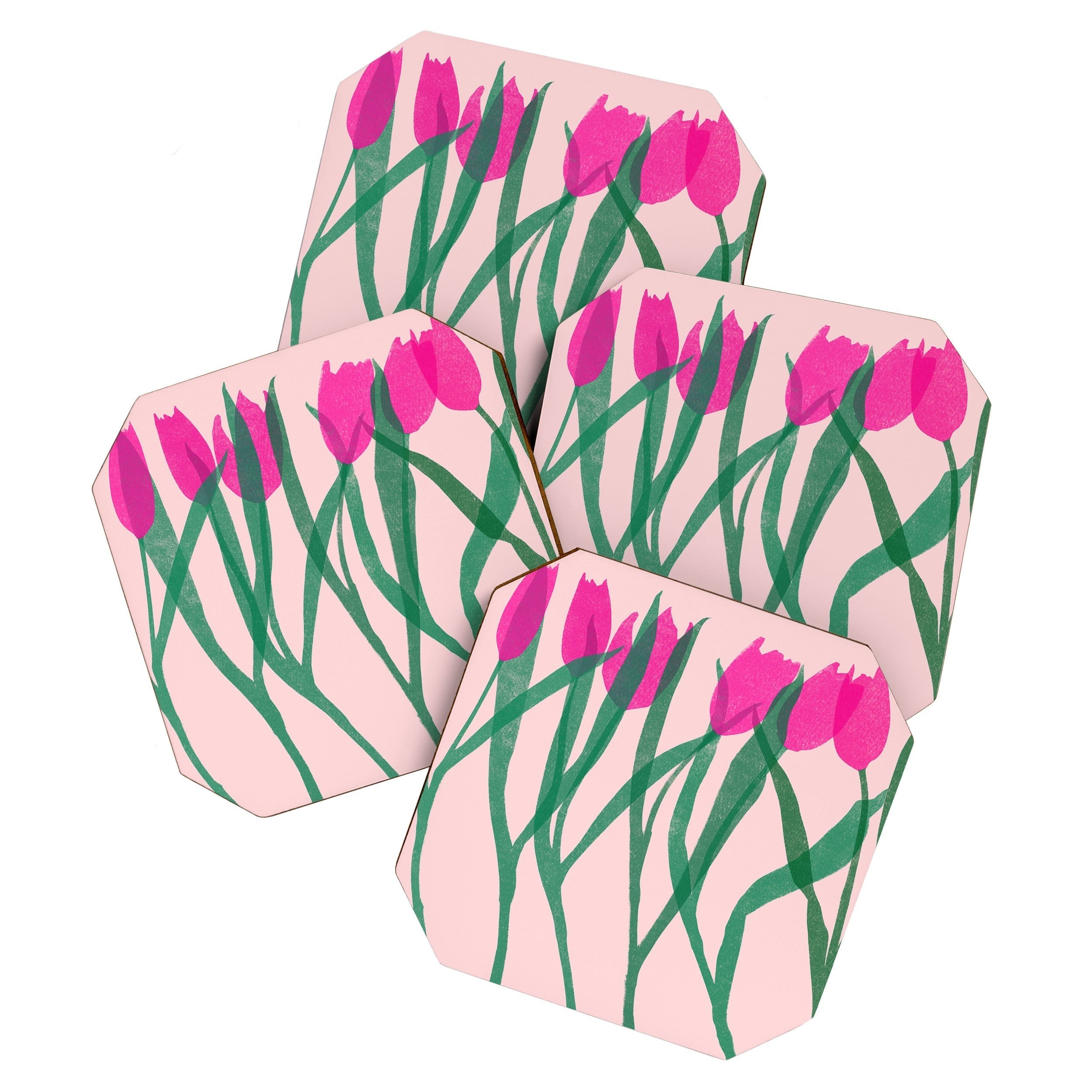 Garima Dhawan tulips 14 Coaster Set