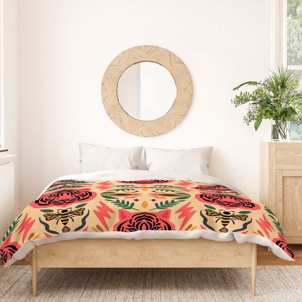 Design by Spark Tigress Queen Bee Duvet Cover