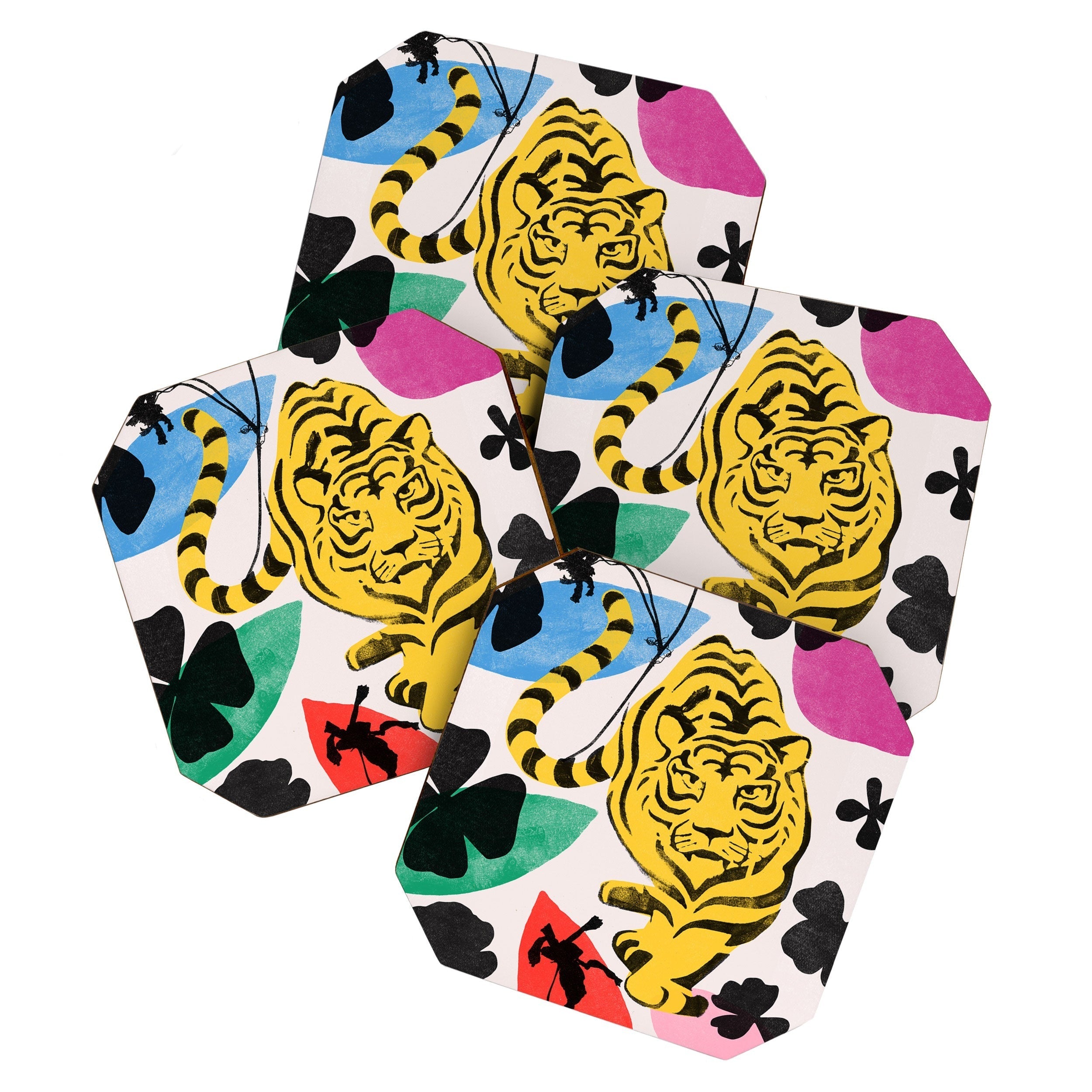 Garima Dhawan wild 3 Coaster Set