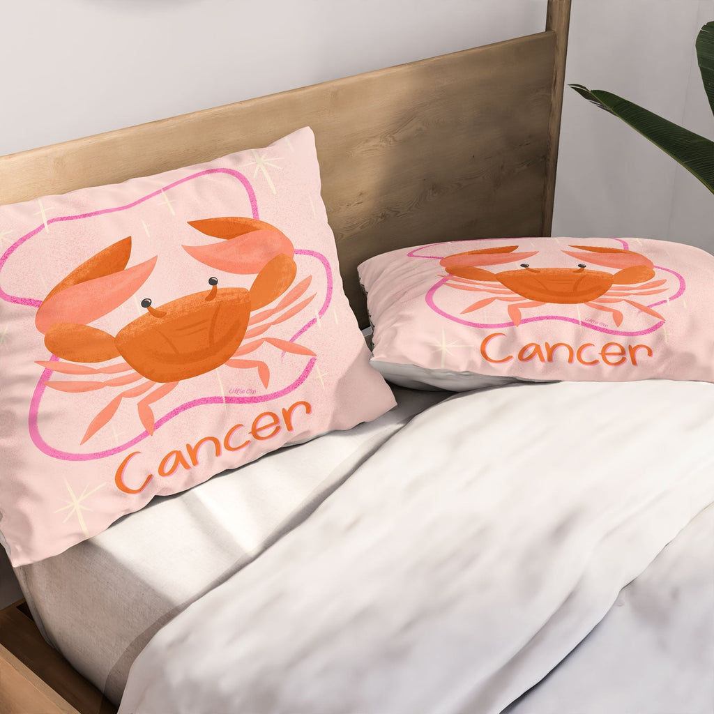 Little Om Zodiac Signs Cancer Pillow Shams