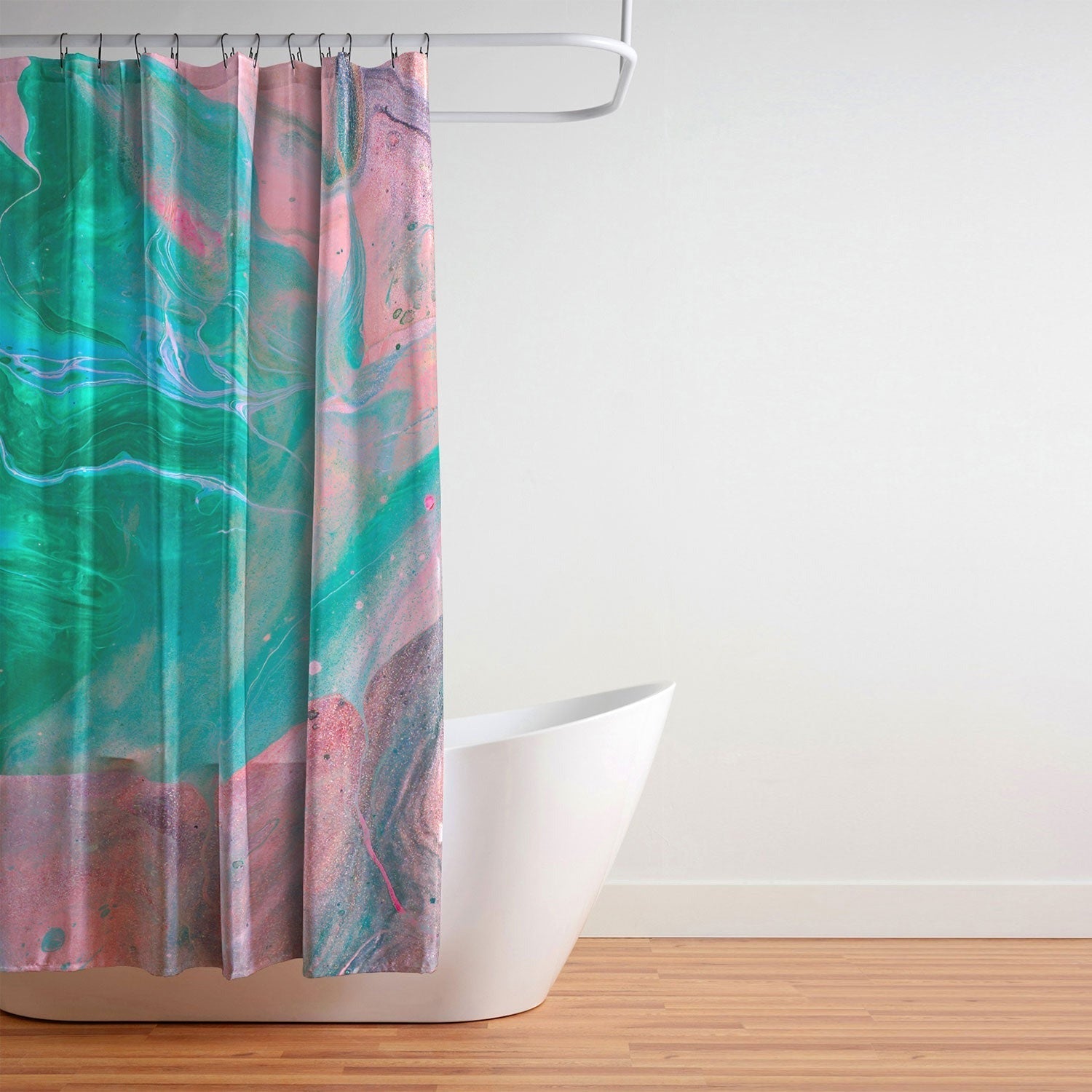 83 Oranges Another Worldly Shower Curtain