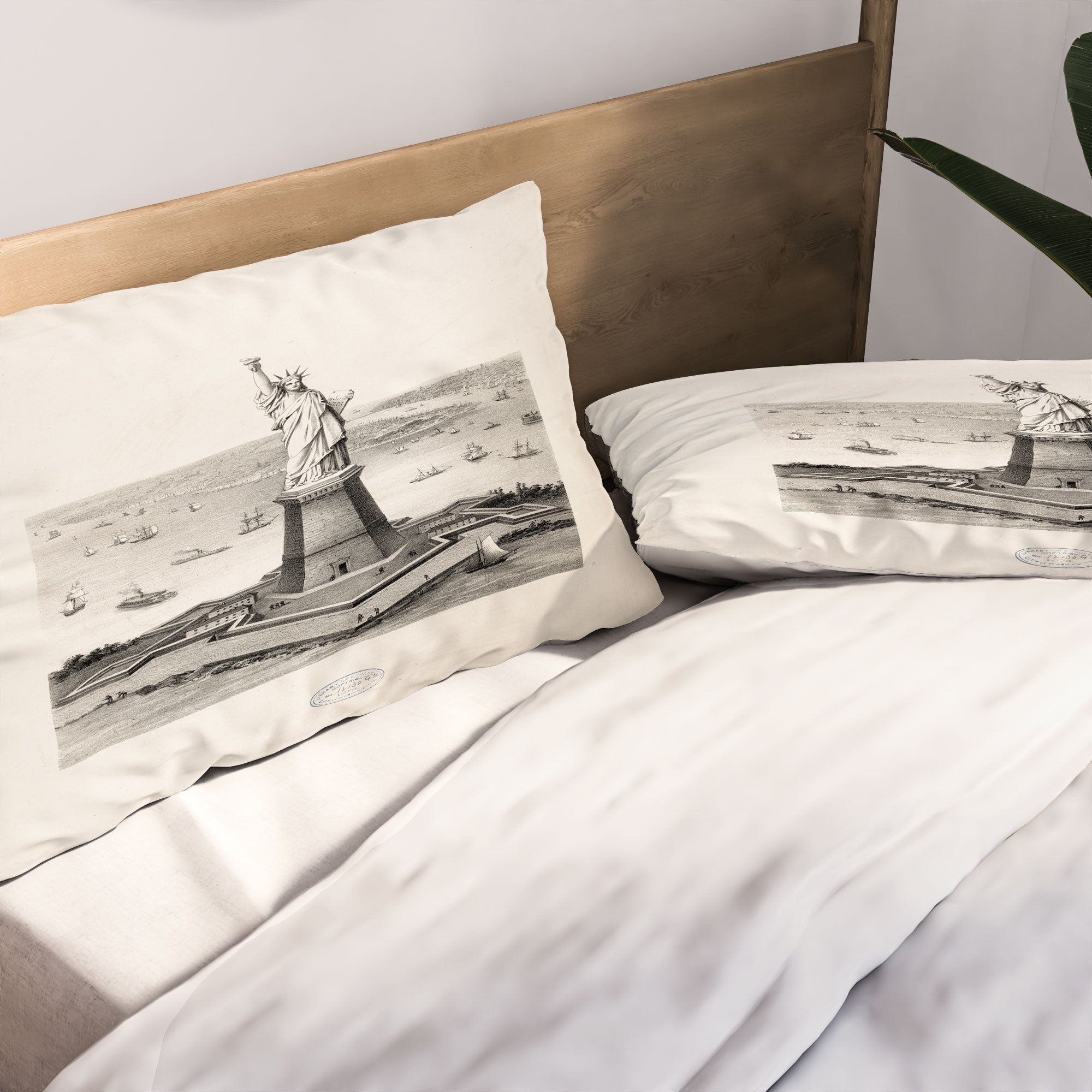 DENY Designs Vintage Lady Liberty Pillow Shams