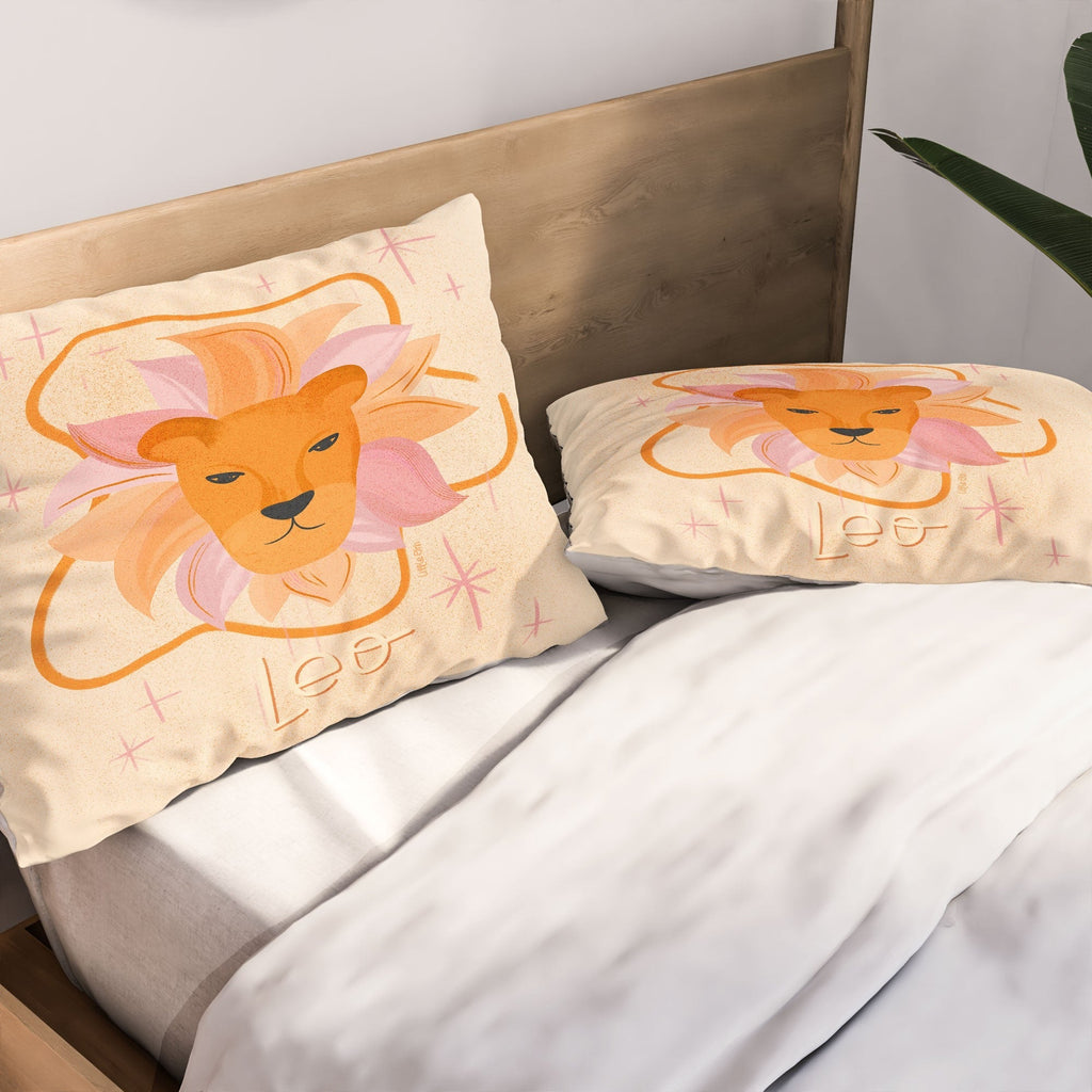 Little Om Zodiac Signs Leo Pillow Shams