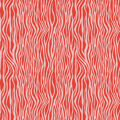 Avenie BR Red Zebra Stripe Shower Curtain