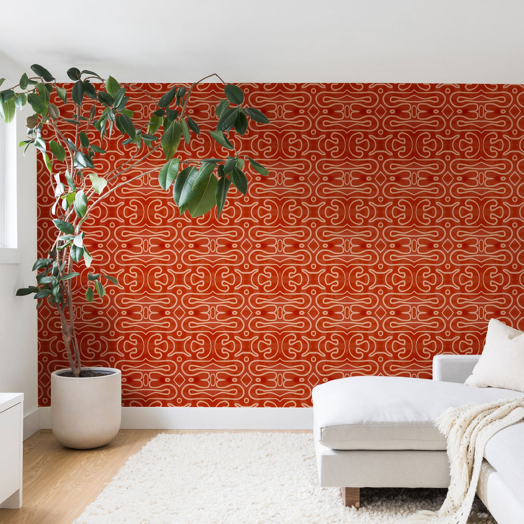 Mirimo Venexiana Burnt Orange Wall Mural