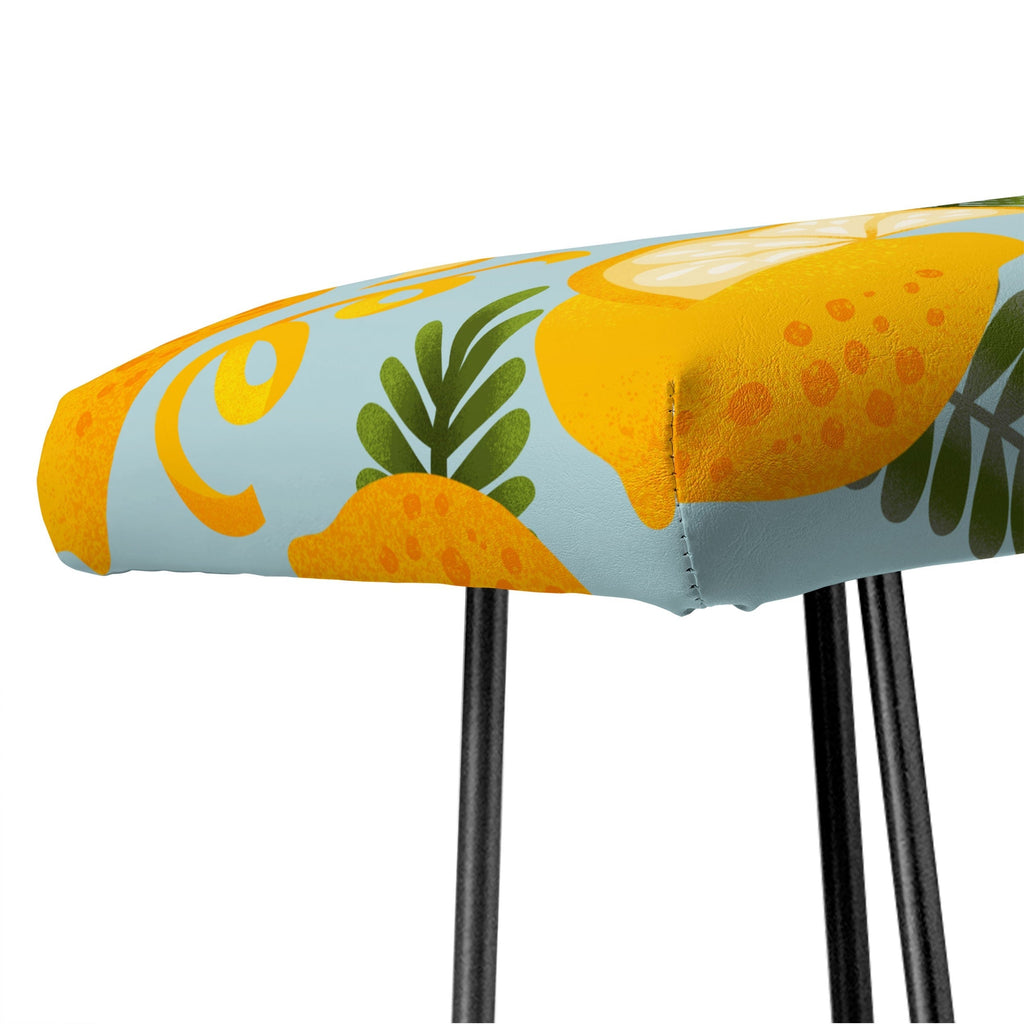 Jessica Molina Lemon Pattern on Sky Blue Bench