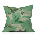 Gabriela Fuente Emma Green Outdoor Throw Pillow