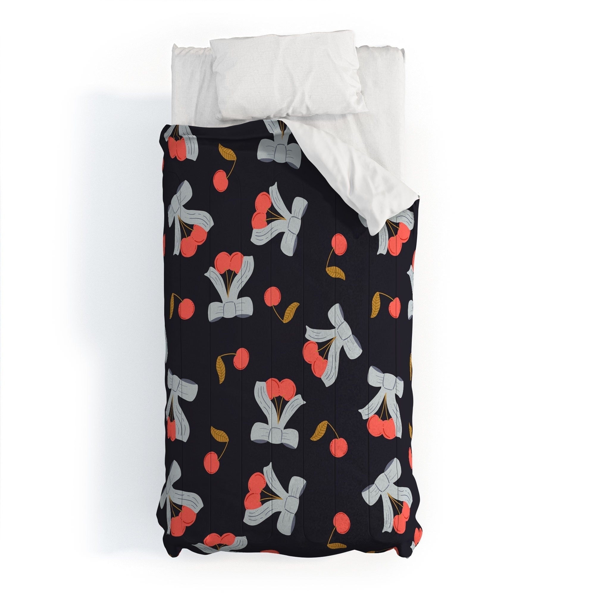 Jennifer Labre Cherries and Bows Comforter