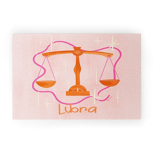 Little Om Zodiac Signs Libra Welcome Mat