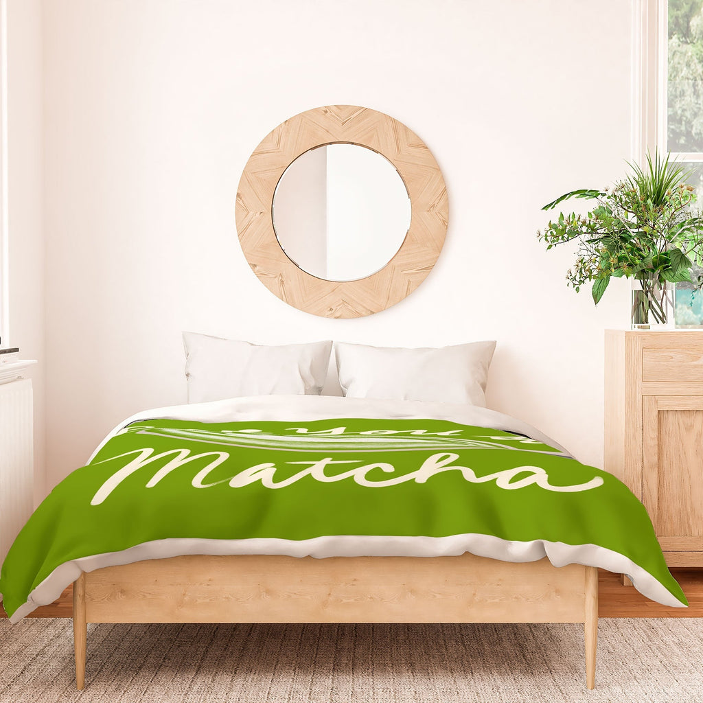 Design by Spark Love You So Matcha Duvet Cover