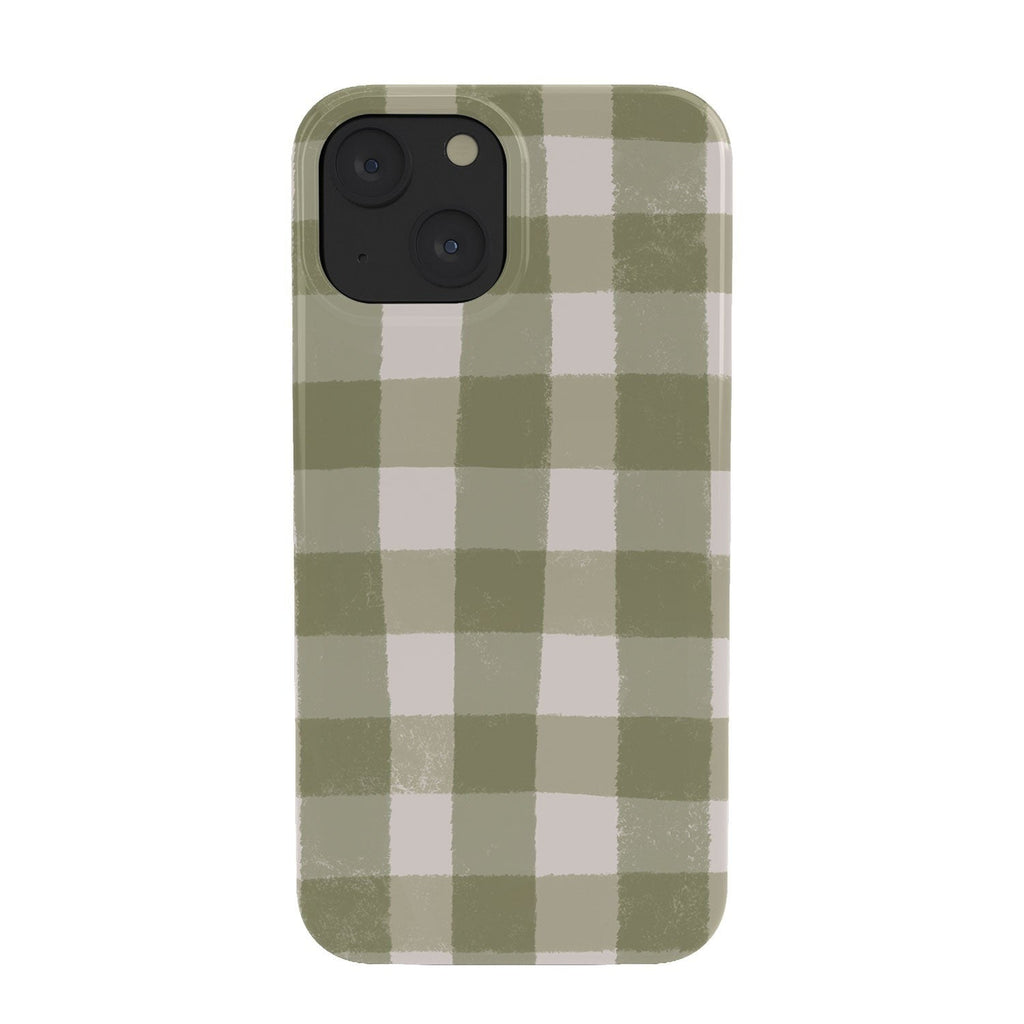 Menina Lisboa Rustic Green Plaid Phone Case