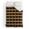Design by Spark Black Gold Tree Tree Gingham Duvet Cover