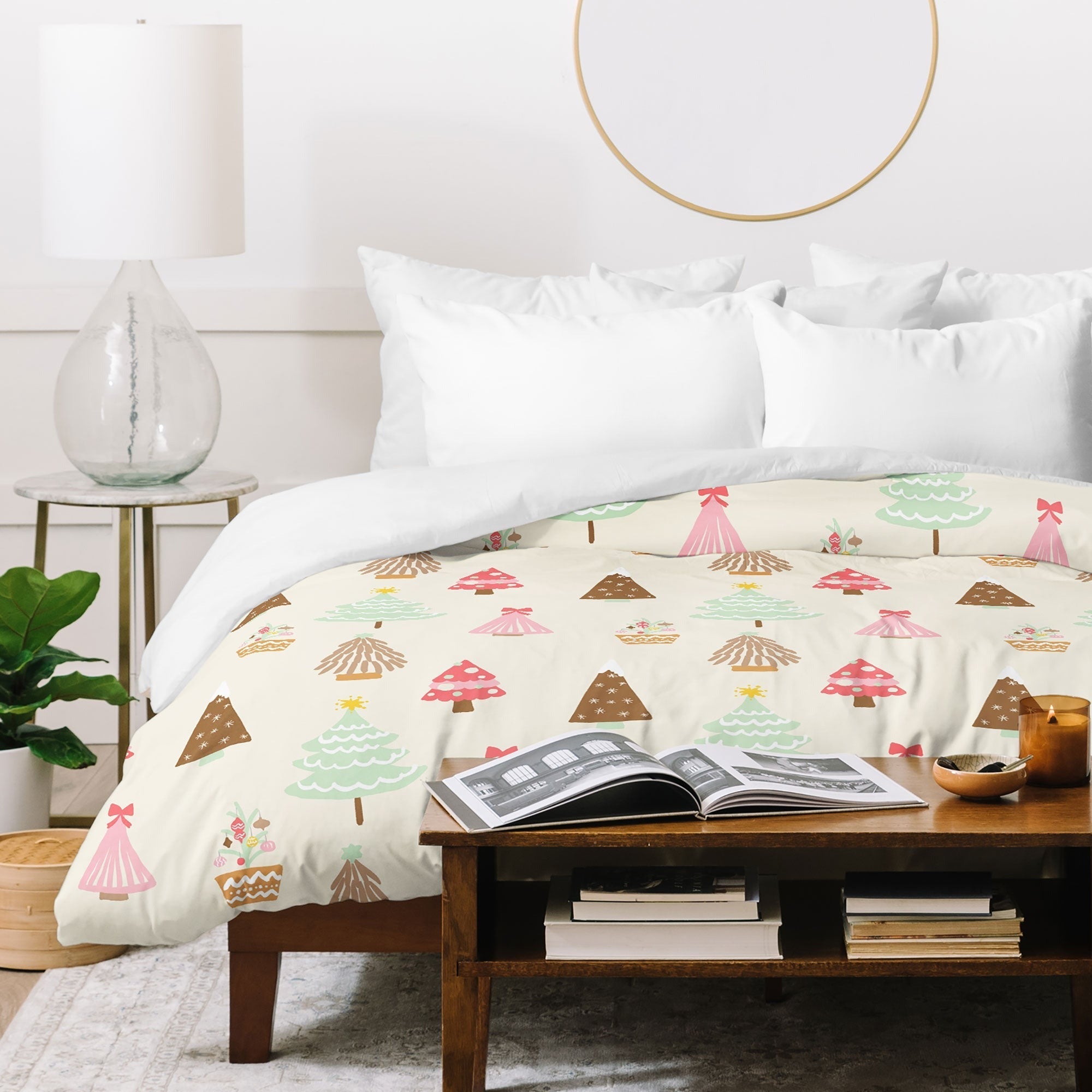 Design by Spark Christmas Tree Delight Duvet Cover