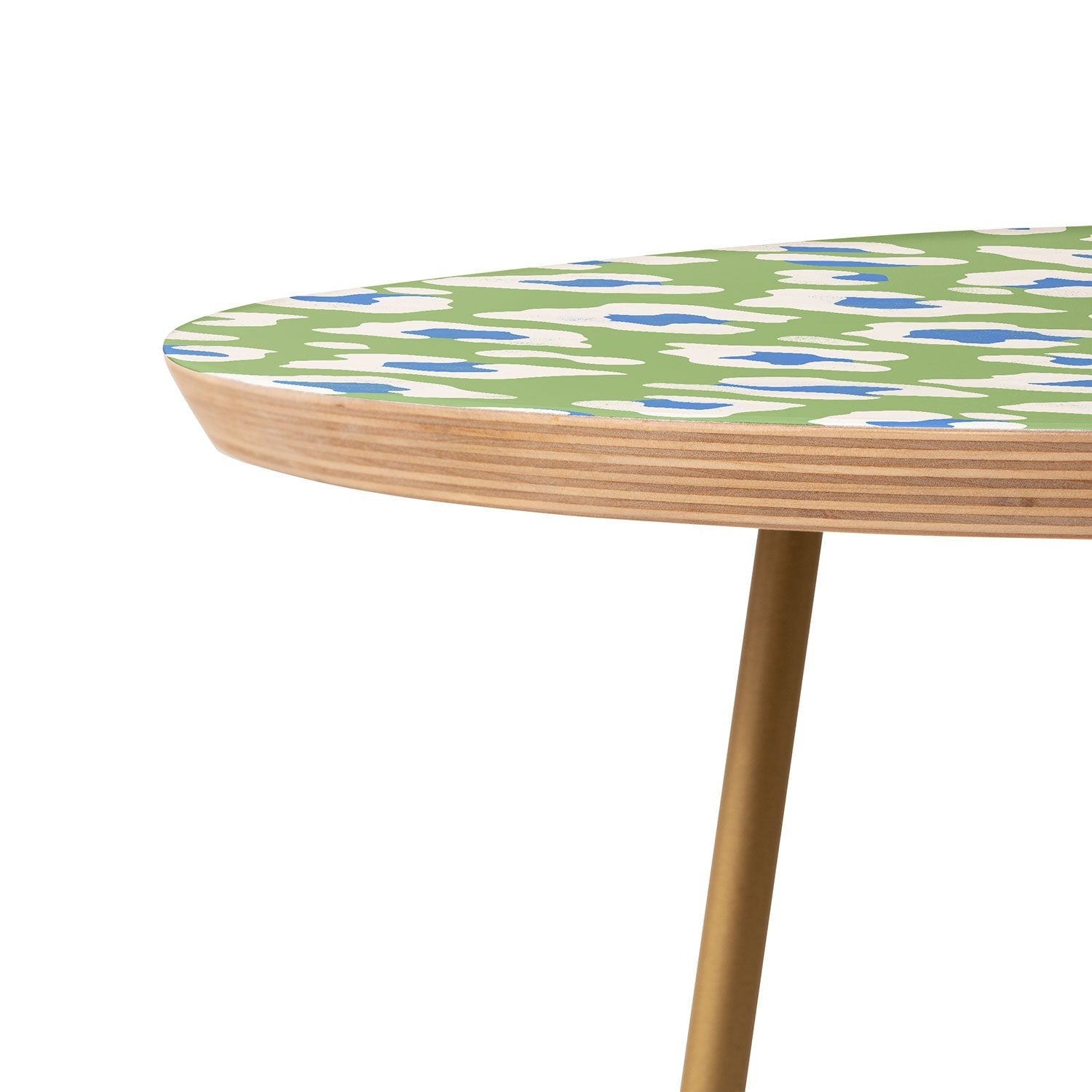 Avenie BR Cheetah Print Round Side Table