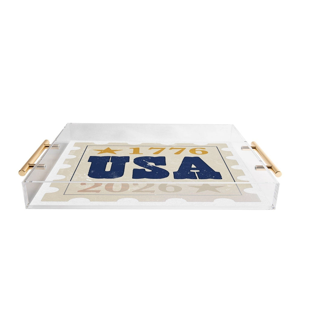 DENY Designs USA Stamp Acrylic Tray