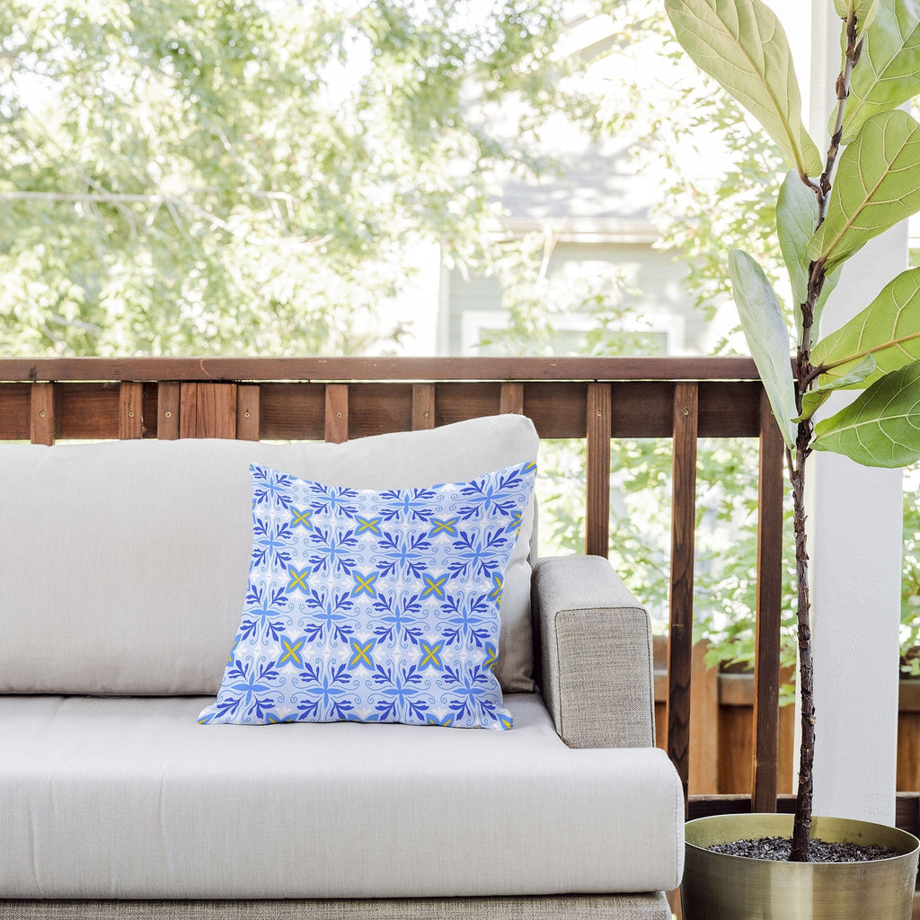 Design by Spark Dolce Vita Flourish Tile Outdoor Throw Pillow