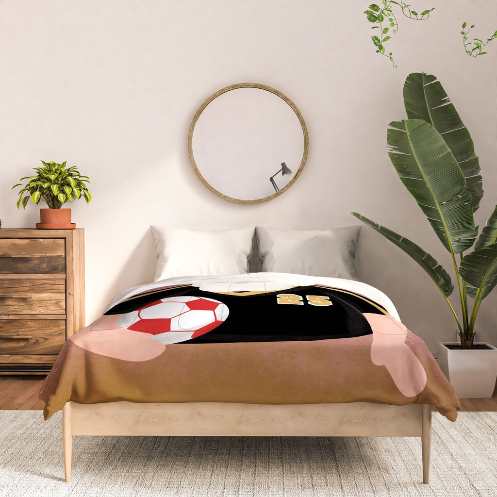 Design by Spark Sporty Soccer Santa Comforter