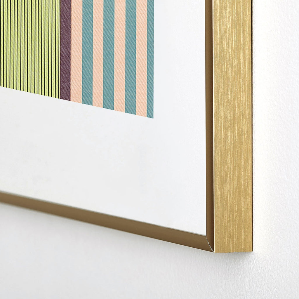 Marta Barragan Camarasa Colorful Stripe Delight Metal Framed Art Print