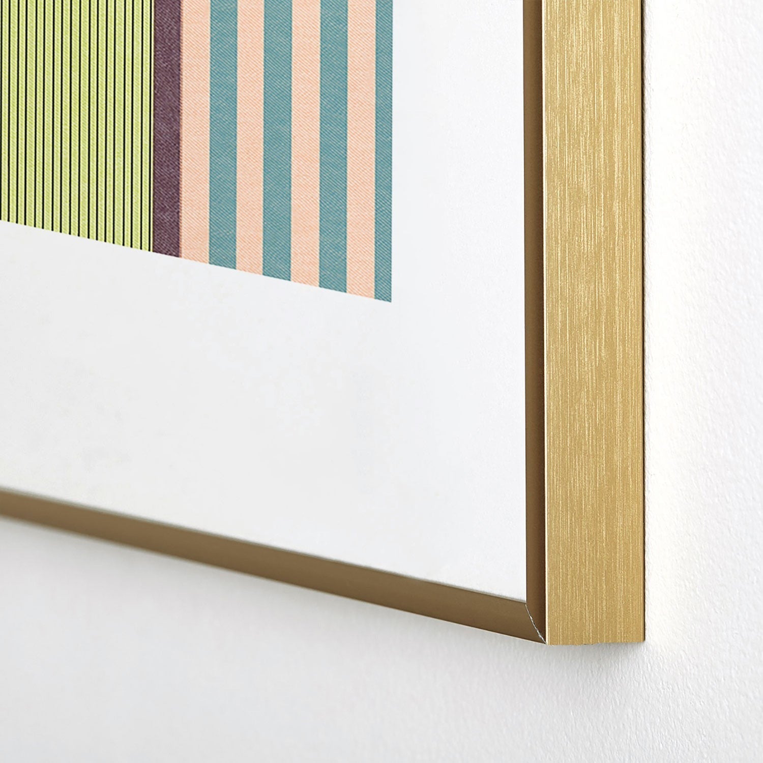 Marta Barragan Camarasa Colorful Stripe Delight Metal Framed Art Print