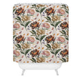 Marta Barragan Camarasa Hand Painted Peony Florals Shower Curtain