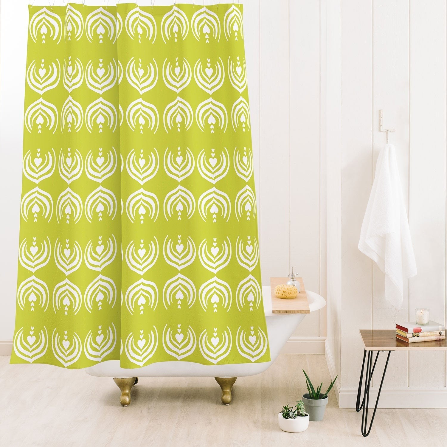 Design by Spark Matcha Latte Art Shower Curtain