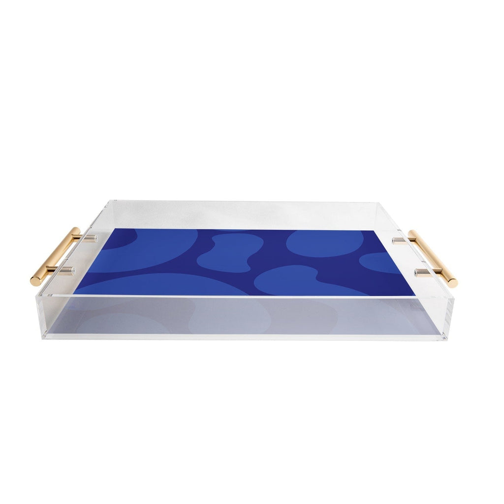 Camilla Foss Blue Pebble Acrylic Tray