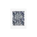 Avenie BR Navy Tiger Stripes Art Print