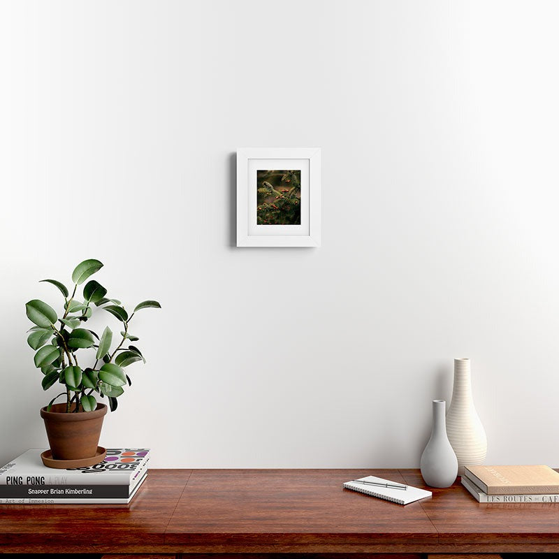 Hannah Kemp Spruce Tips Framed Art Print