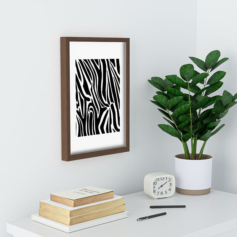 Jennifer Labre Wild Zebra Recessed Framing Rectangle