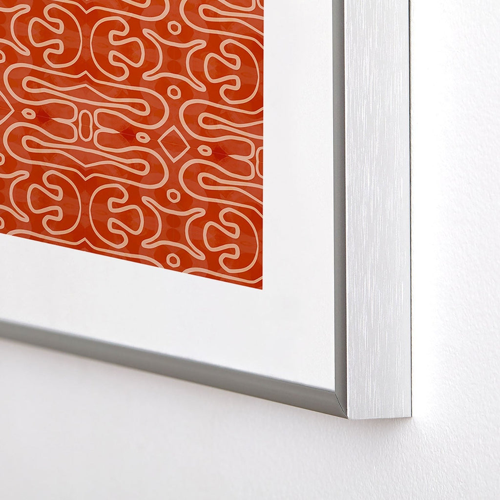 Mirimo Venexiana Burnt Orange Metal Framed Art Print