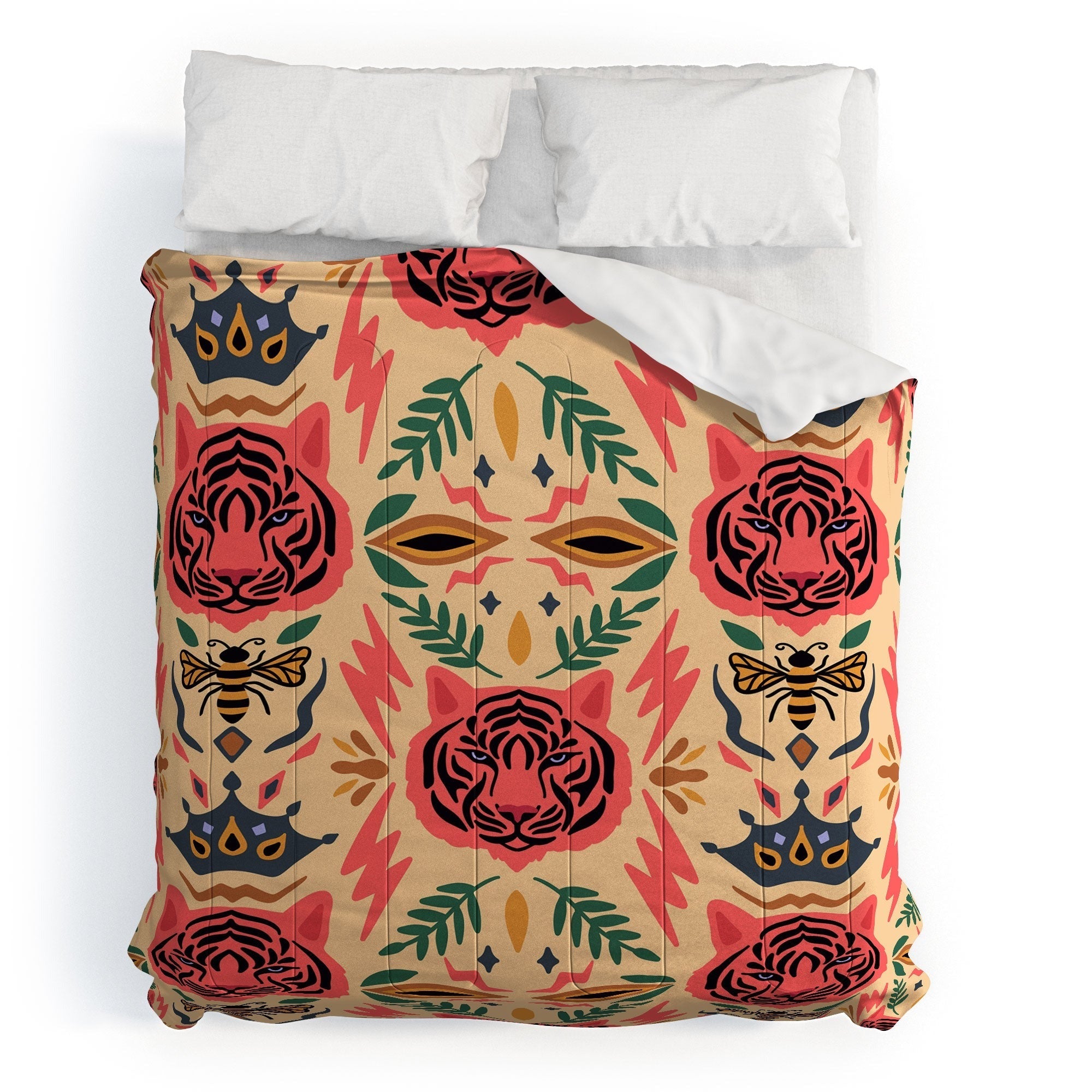 Design by Spark Tigress Queen Bee Comforter