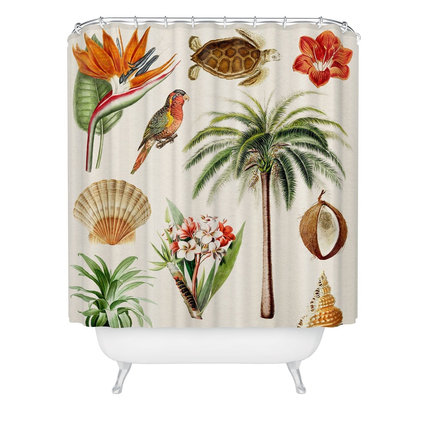 Gal Design Hawaii Collection Shower Curtain
