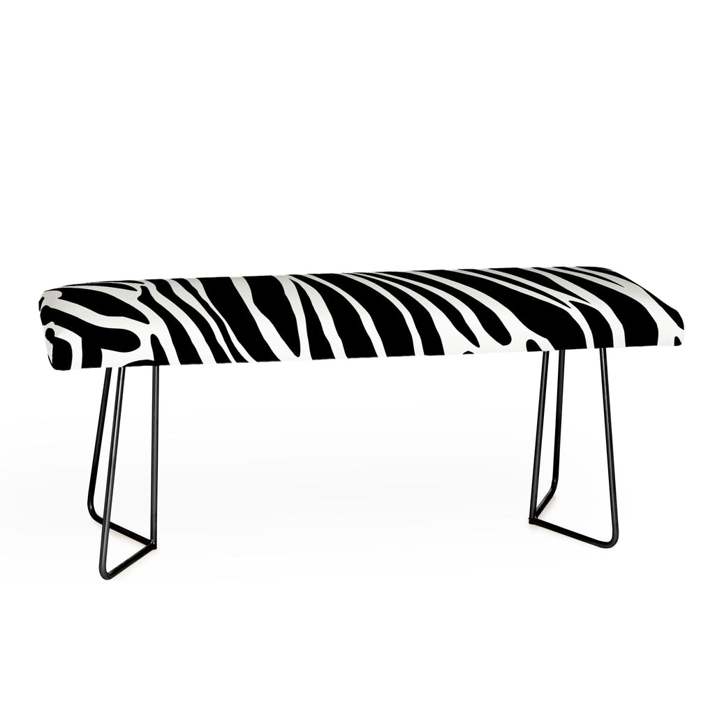 Jennifer Labre Wild Zebra Bench
