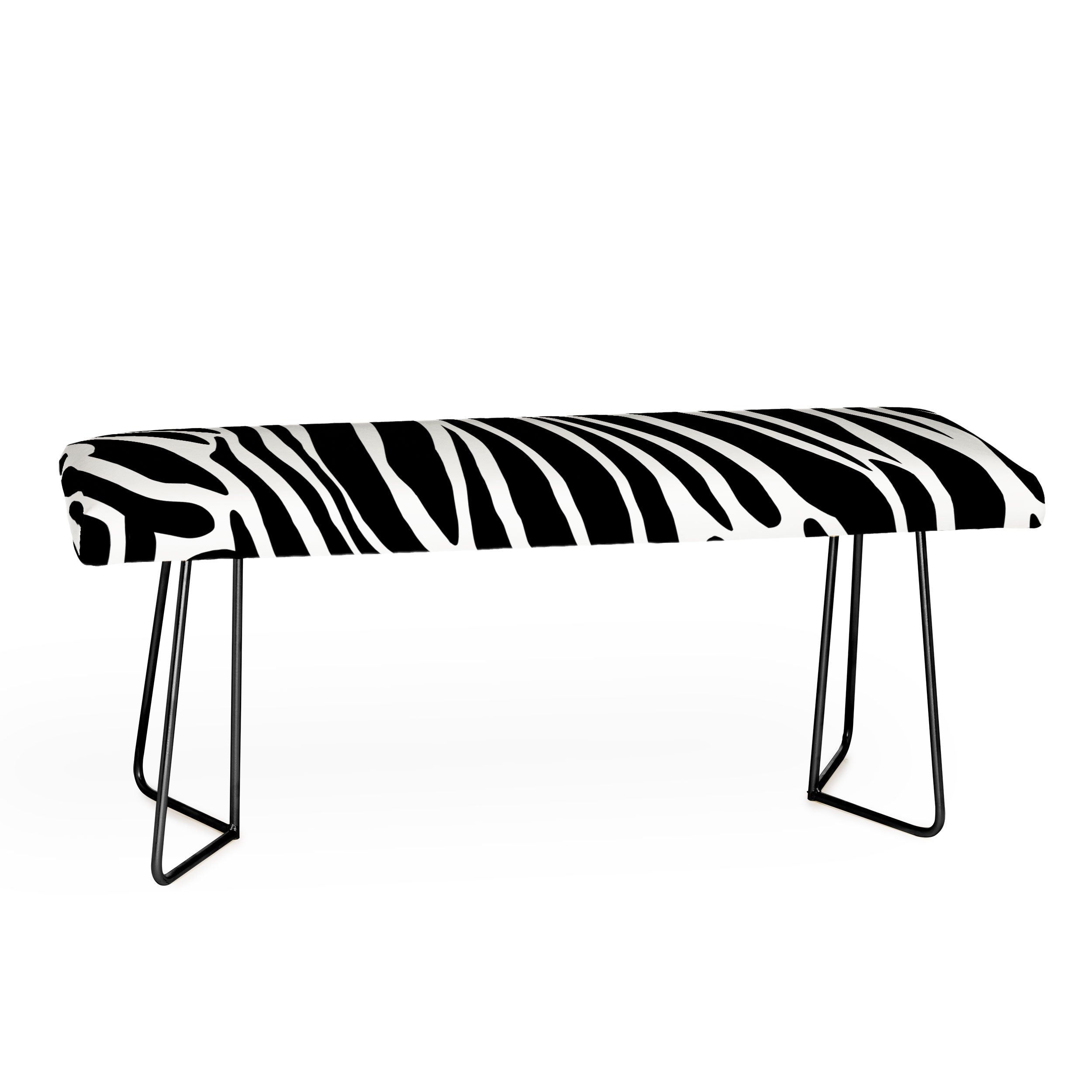 Jennifer Labre Wild Zebra Bench