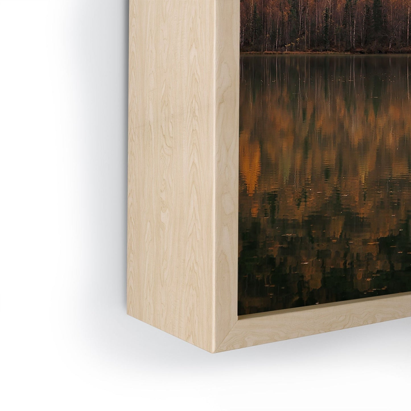 Hannah Kemp Fall Lake Framed Mini Art Print