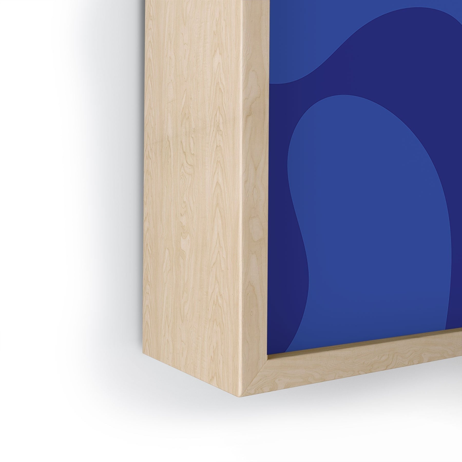 Camilla Foss Blue Pebble Framed Mini Art Print